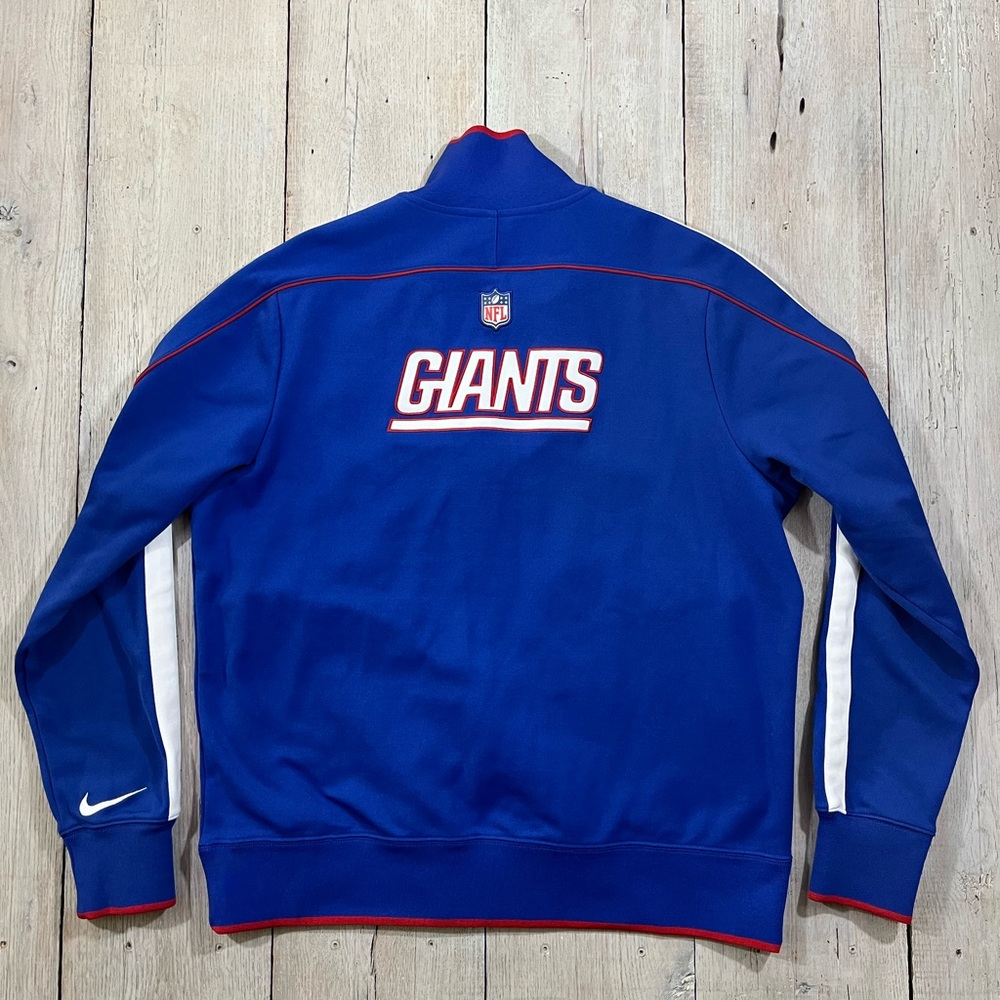 Nike New York Giants NFL On Field Track Jacket Full Zip Men’s Size XL